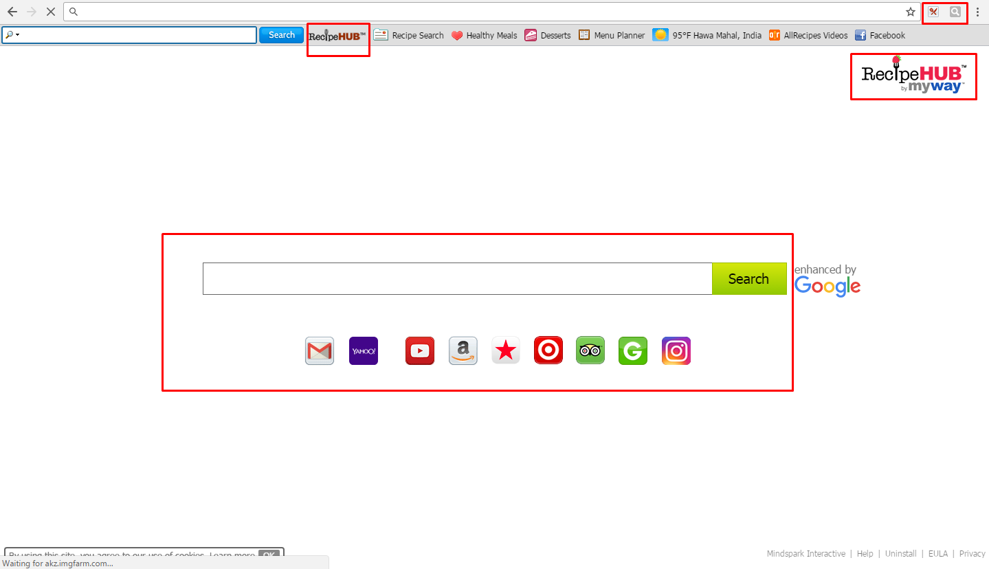 RecipeHub Toolbar Removal Guide